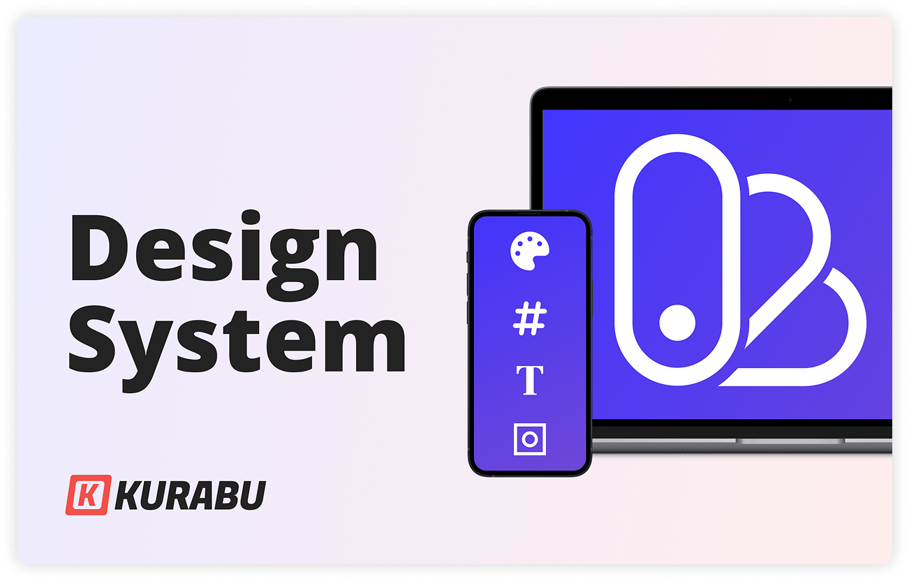 Visual illustration representing the Kurabu design system