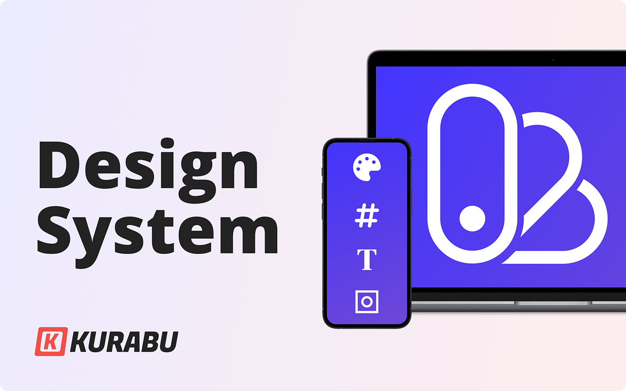 Visual illustration representing the Kurabu design system