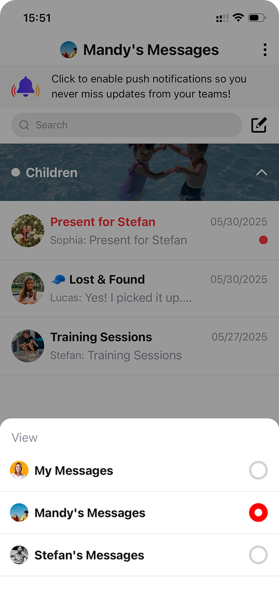 Minor accounts management